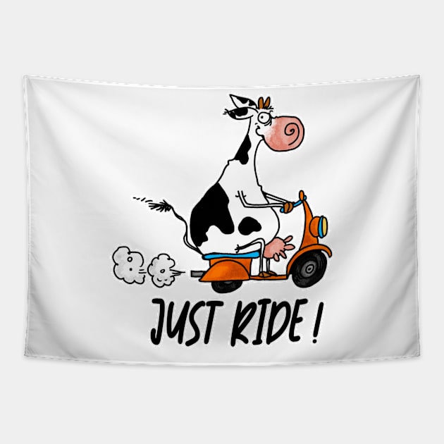 Just Ride! Tapestry by Corrie Kuipers