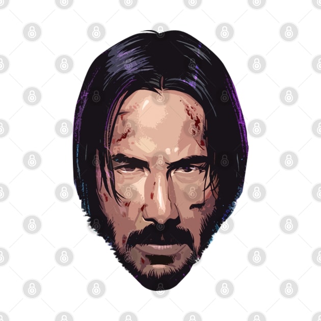 Keanu Reeves Head by willitone