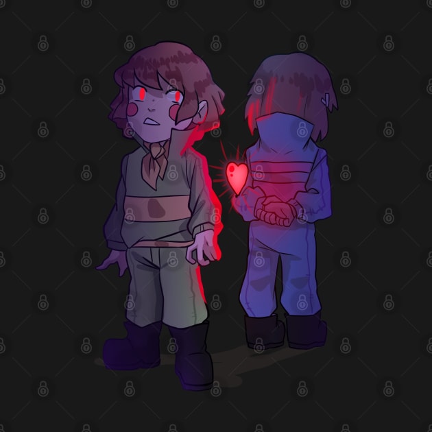 Chara and Frisk Swapfell by WiliamGlowing