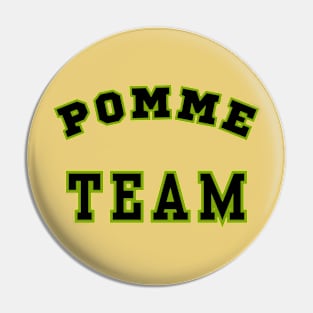 Pomme Team. Classic Green and Black Style. A Perfect Gift! Pin