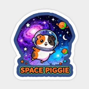 Space Piggie  | Cute Guinea Pig Astronaut Design | Kawaii Cosmic Pet Magnet