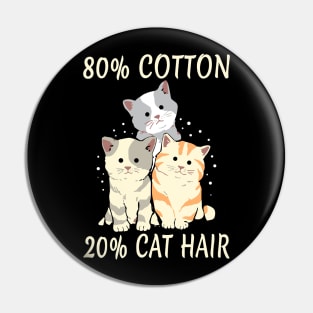 80 Cotton 20 Cat Gift Hair Cat Lover Cat Hair Pin