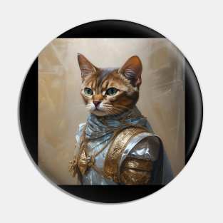 Abyssinian Cat Painting Pin