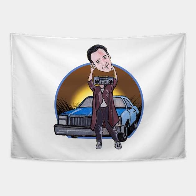 Say Anything, StereoHead Tapestry by LeeHowardArtist