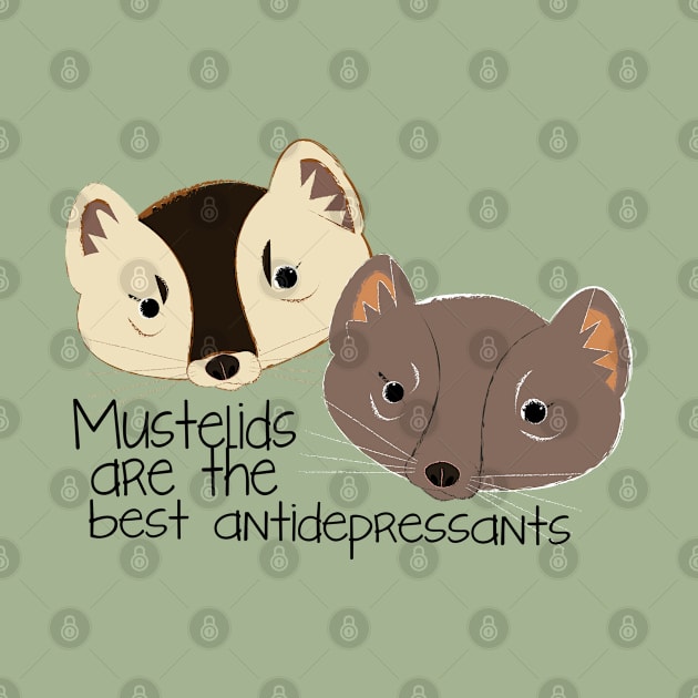 Mustelids are the best antidepressants sable version by belettelepink