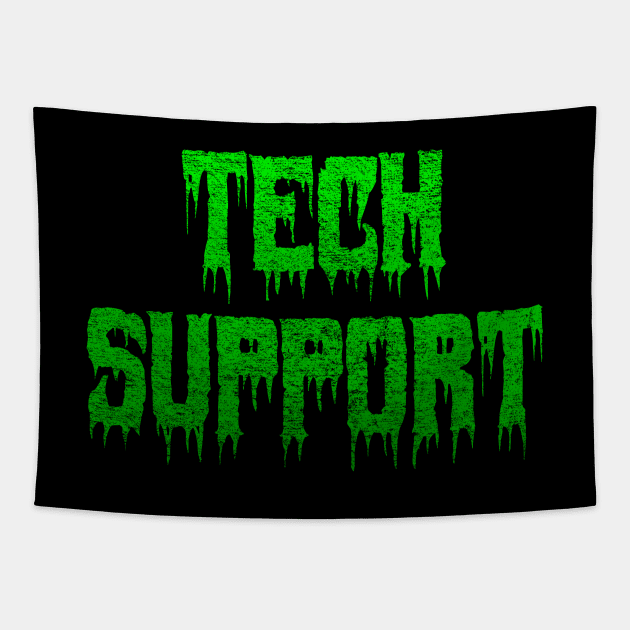 Creepy Tech Support Tapestry by CWdesign