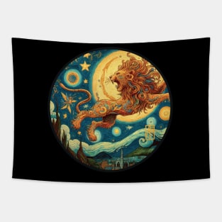 ZODIAC Leo - Astrological LEO - LEO - ZODIAC sign - Van Gogh style - 27 Tapestry