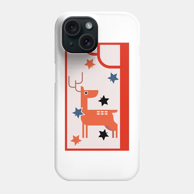 Deer with Maple Phone Case by Nishinegi