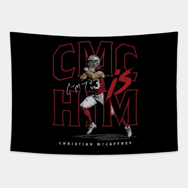 Christian McCaffrey San Francisco CMC Is Him Tapestry by ganisfarhan