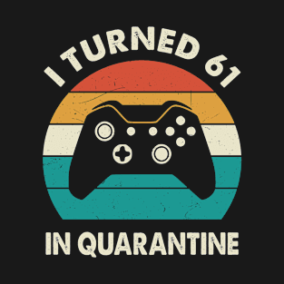 I Turned 61 In Quarantine - Sunset Retro Vintage 1959 61st Birthday Gift T-Shirt