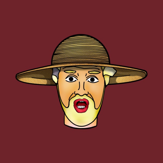 Straw hat Lloyd Baxter face by doublebeta