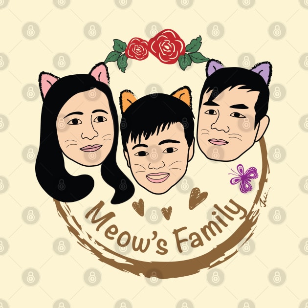 Cats Meow Family color by juliewu