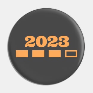 2023 new year t-shirt with progress bar Pin