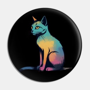 Colorful Cat Pin