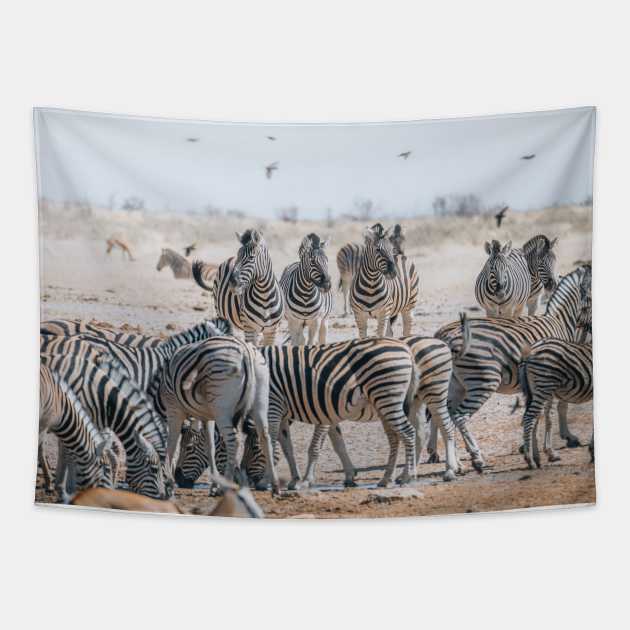 Safari Zebras Tapestry by withluke