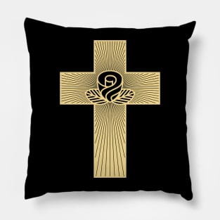 Rose on the cross Pillow