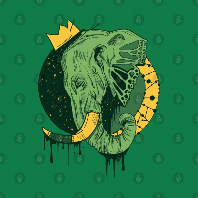 Forrest Green Royal Elephant by kenallouis