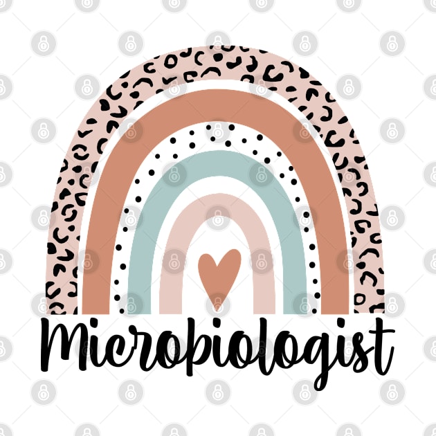 Microbiologist Rainbow Leopard Funny Microbiologist Gift by HeroGifts