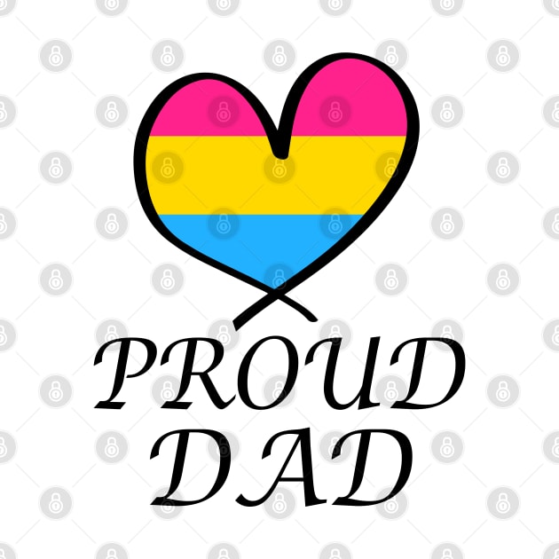 Proud Dad LGBT Gay Pride Month Pansexual Flag by artbypond