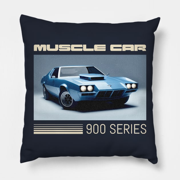 Real Muscle Car Pillow by John-Hoff Studio