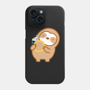 Cute Wedding Ring Sloth Phone Case