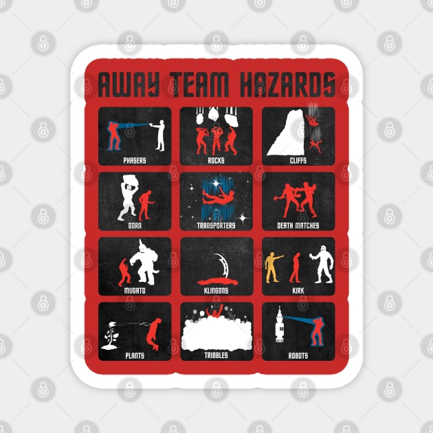 Away Team Hazards Magnet by creativespero