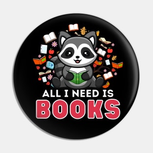 All I need is Books Pin