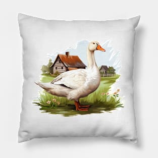 White Goose Pillow