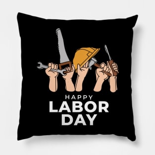 Happy Labor Day Pillow