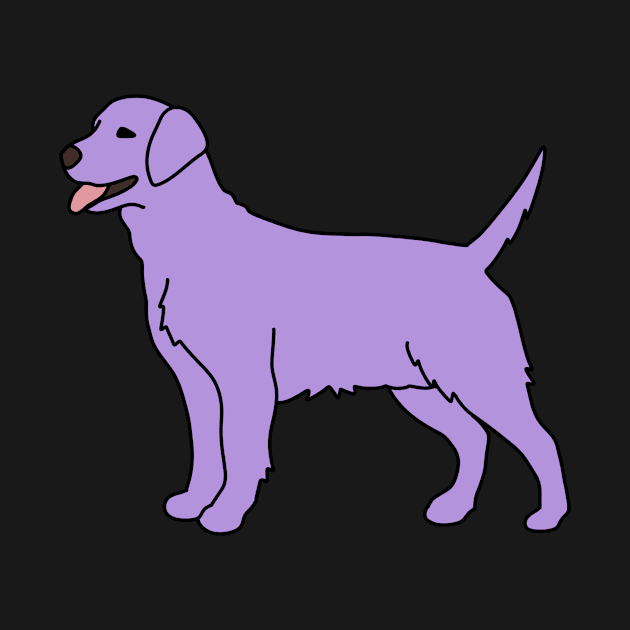 Purple Labrador by Kelly Louise Art