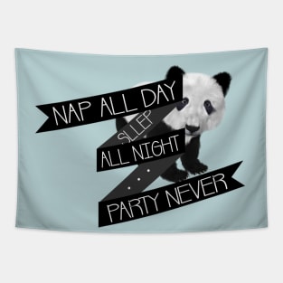 Nap All Day Sleep All Night Party Never Tapestry