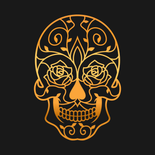 Gold sugar skull T-Shirt