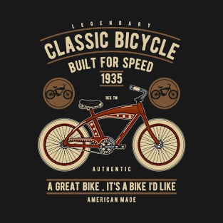 Classic Bicycle, Vintage Retro Classic T-Shirt