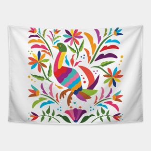 Mexican Otomí Duck / Colorful & happy art by Akbaly Tapestry