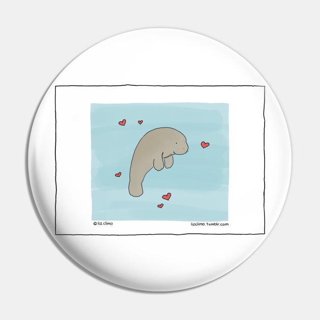 Manatee Monday Pin by Liz Climo