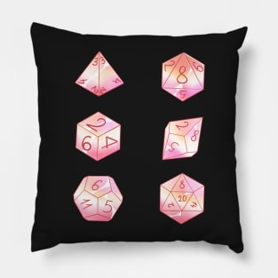 Pastel lesbian dice set Pillow