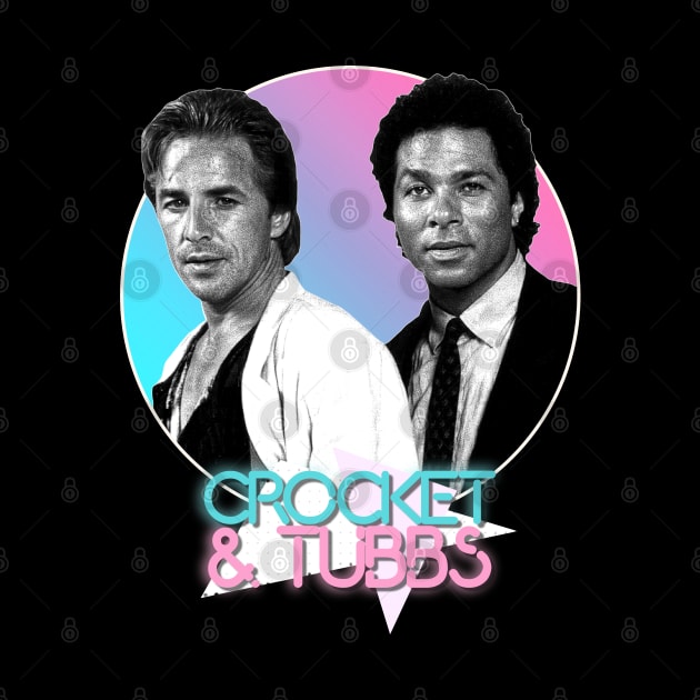 Crockett and Tubbs )( Retro Miami Vice 80s Tribute by darklordpug