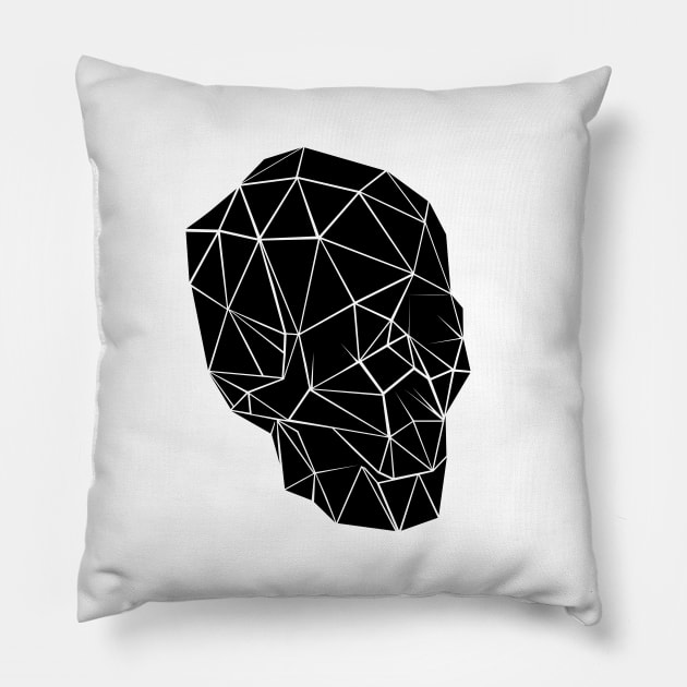 geometric skull Pillow by ruifaria