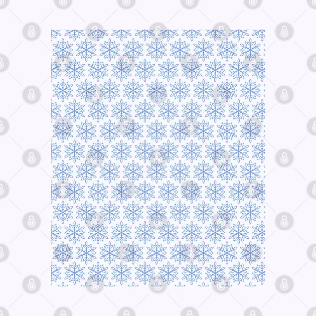 Cool Snowflakes Dotted Pattern by ElusiveIntro