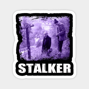STALKERs Silhouette Mystical Threads from Tarkovsky's Cinematic Masterpiece Grace Your Tee Magnet