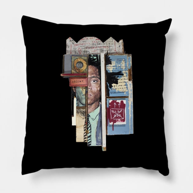 Jean-Michel Basquiat "The Price Of Salt" Pillow by todd_stahl_art