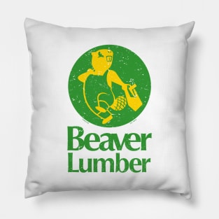 Beaver Lumber [Worn] Pillow