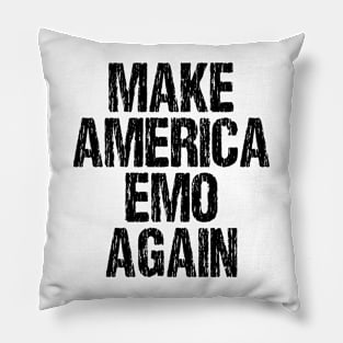 Make America Emo Again Funny Music Pillow