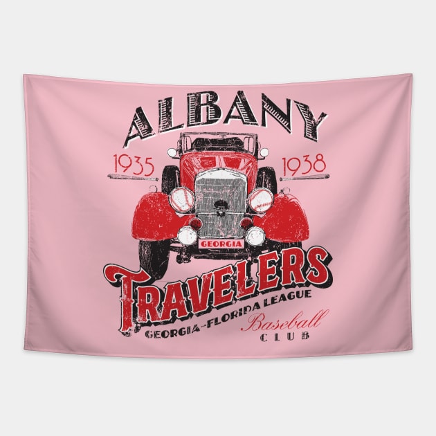 Albany Travelers Tapestry by MindsparkCreative