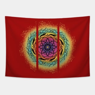 colorful Mandala design Tapestry
