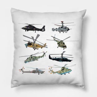 Russian Military Helicopters Pillow