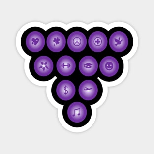 The 12 Grapes of New Year Magnet