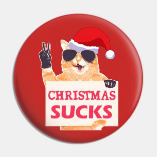 Christmas Sucks Pin