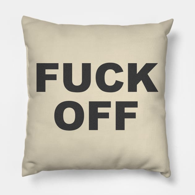 classic fuck off vintage retro Pillow by psninetynine