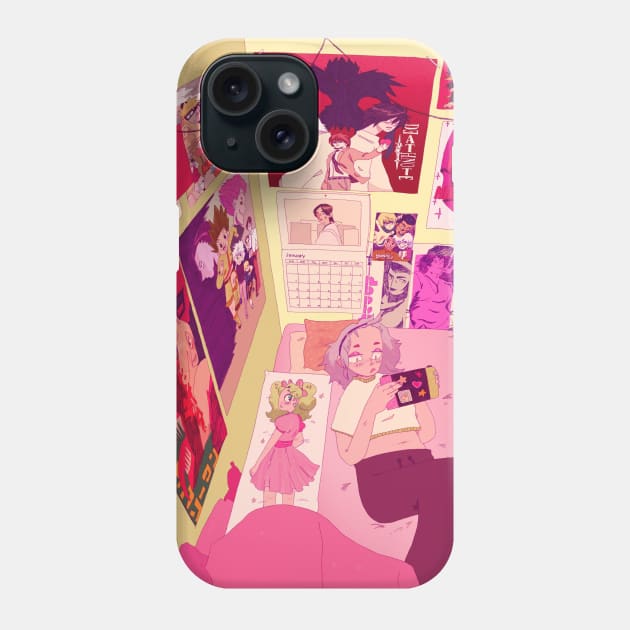 anime video game time Phone Case by ELIWHY